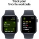 Смарт-годинник Apple Watch SE 2024 GPS 44mm Midnight Aluminium Case with Midnight Sport Band - M/L (MXEK3QH/A)