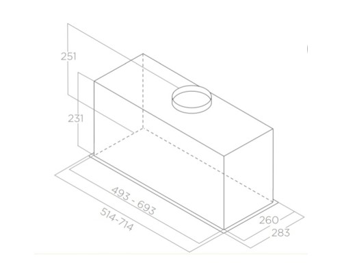 Витяжка кухонна Elica CT23 BL MAT/A/72