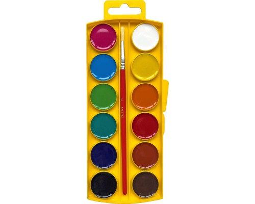 Акварельні фарби Школярик Медові 12 кольорів (302023003-UA)