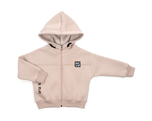 Спортивний костюм дитячий Toontoy флісовий з капюшоном (24271-116B-beige)
