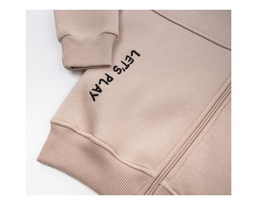 Спортивний костюм дитячий Toontoy флісовий з капюшоном (24271-116B-beige)