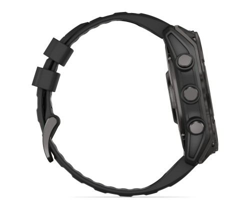 Смарт-годинник Garmin fenix 8 51mm, AMOLED, Glass/SS, SlateGray Steel/Black,BlkBnd, GPS (010-02905-00)