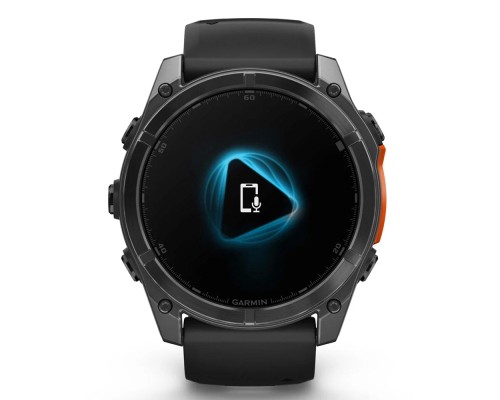 Смарт-годинник Garmin fenix 8 51mm, AMOLED, Glass/SS, SlateGray Steel/Black,BlkBnd, GPS (010-02905-00)