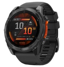 Смарт-годинник Garmin fenix 8 51mm, AMOLED, Glass/SS, SlateGray Steel/Black,BlkBnd, GPS (010-02905-00)