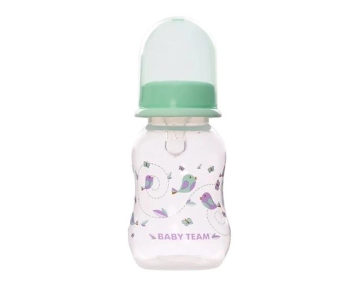 Пляшечка для годування Baby Team З силіконовою соскою 125 мл (4824428011112)