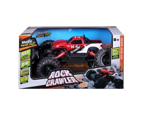 Радіокерована іграшка Maisto Rock Crawler 2.4 ГГц (аккум. 6.4v + 3хААА), червоний (82746 red)