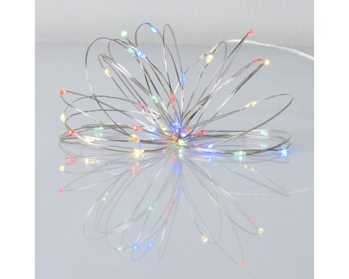 Гірлянда YES! Fun Нитка на мідному дроті 40 LED Різнокольорова 4 м Статична На батарейках (975029)