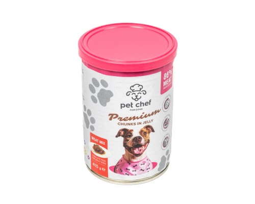 Вологий корм для собак Pet Chef М'ясний мікс 415 г (4820255193625)