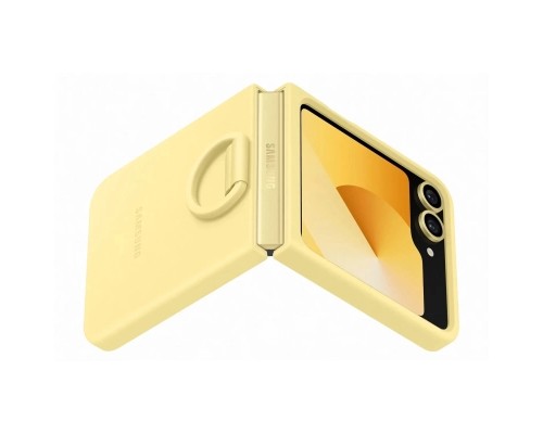 Чохол до мобільного телефона Samsung Silicone Cover with Ring Samsung Galaxy Flip 6 Yellow (EF-PF741TYEGUA)