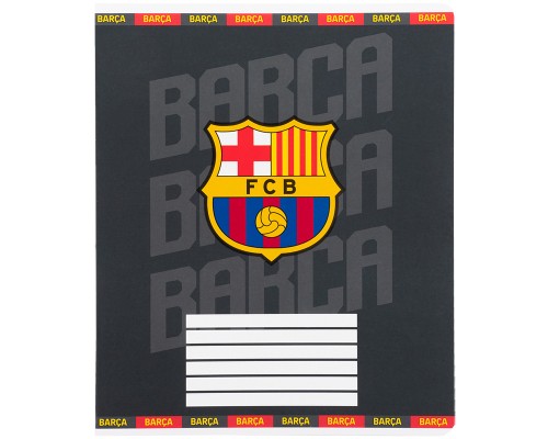 Зошит Kite FC Barcelona, 12 аркушів, клітинка (BC25-232)