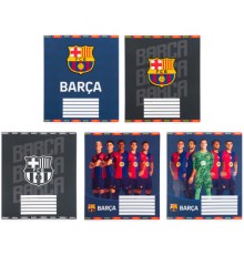 Зошит Kite FC Barcelona, 12 аркушів, клітинка (BC25-232)