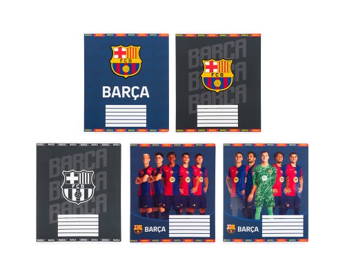 Зошит Kite FC Barcelona, 12 аркушів, клітинка (BC25-232)