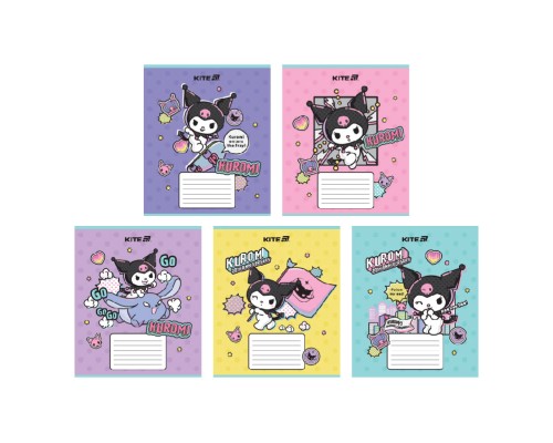 Зошит Kite Kuromi, 18 аркушів, лінія (HK25-237-2)