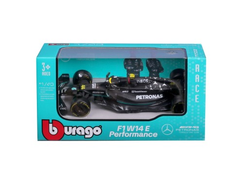 Машина Bburago Mercedes-AMG F1 W14 E Performance (2023) (143) (18-38080)