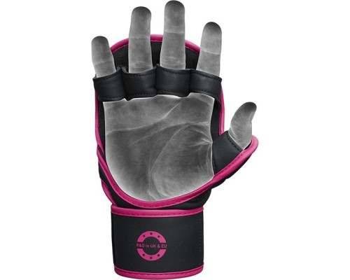 Рукавички для MMA RDX F6 Matte Pink Plus M/L (GSR-F6MP-M/L+)