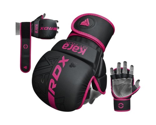 Рукавички для MMA RDX F6 Matte Pink Plus M/L (GSR-F6MP-M/L+)