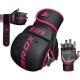 Рукавички для MMA RDX F6 Matte Pink Plus M/L (GSR-F6MP-M/L+)