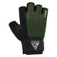 Рукавички для фітнесу RDX W1 Half Army Green Plus S (WGA-W1HA-S+)