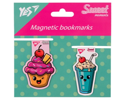 Закладки для книг Yes магнітні Sweet Cream Cake, 2шт (708114)