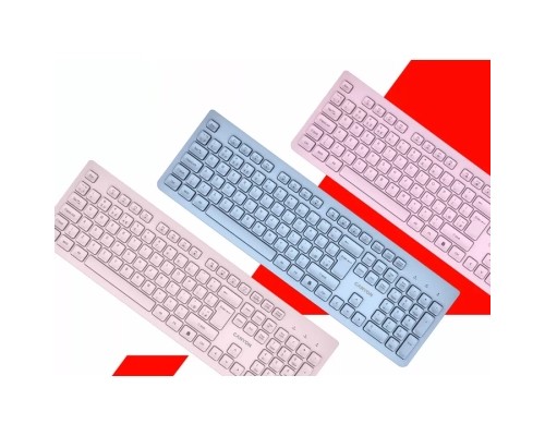 Клавіатура Canyon HKB-W01 Silent Wireless UA Pink (CNS-HKBW01P)