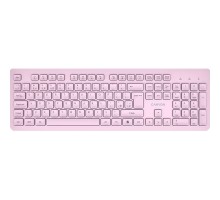 Клавіатура Canyon HKB-W01 Silent Wireless UA Pink (CNS-HKBW01P)