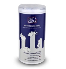 Вологі серветки для тварин Pet Clean PET GROOMING WIPES для грумінгу, щоденне очищення з ароматом квітів японської вишні 50 шт (8939111098694)