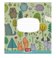 Зошит Школярик Funny cuties 12 аркушів коса лінія (012-3142L)