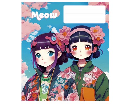Зошит Школярик Kawaii 48 аркушів лінія (048-3302L)