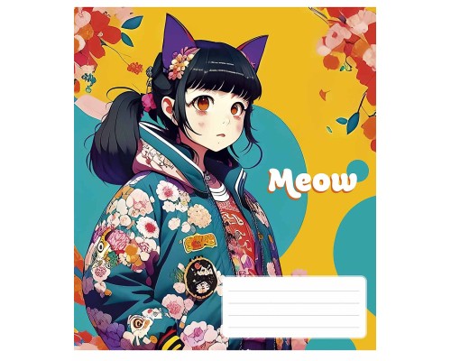 Зошит Школярик Kawaii 48 аркушів лінія (048-3302L)