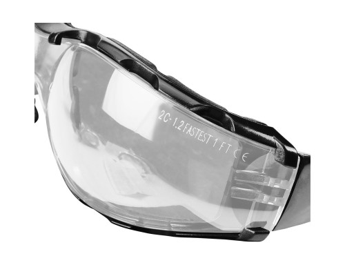 Захисні окуляри Neo Tools протиосколкові,клас захисту FT,резинові дужки,полікарбонат,прозорі (97-520)