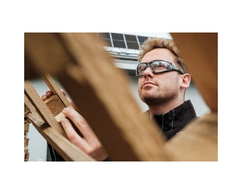 Захисні окуляри Neo Tools протиосколкові,клас захисту FT,резинові дужки,полікарбонат,прозорі (97-520)