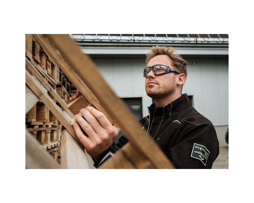 Захисні окуляри Neo Tools протиосколкові,клас захисту FT,резинові дужки,полікарбонат,прозорі (97-520)