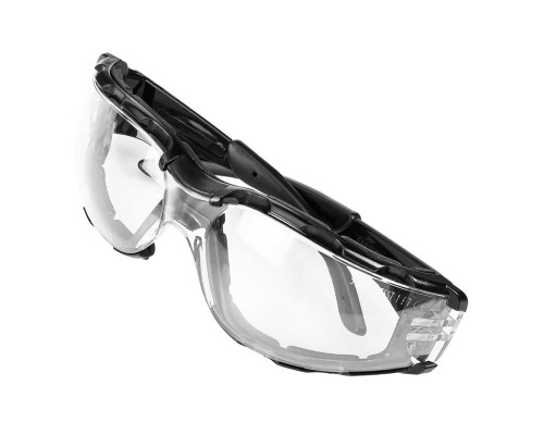 Захисні окуляри Neo Tools протиосколкові,клас захисту FT,резинові дужки,полікарбонат,прозорі (97-520)