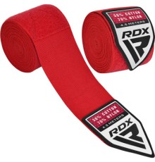 Бинт для спорту RDX WX Professional Boxing Hand Wraps Red 4.5м (HWX-RR+)