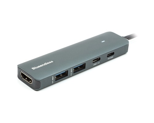 Концентратор Blueendless USB-C to 2xUSB 3.0 + USB-C PD + HDMI (CA913435)