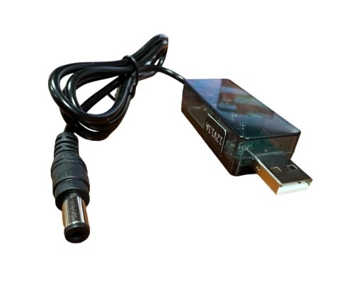 Кабель живлення USB to DC 5.5x2.1mm 0.8m 12V 1.5A XoKo (DC-5-12-1,5A)