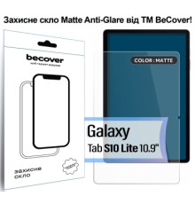 Скло захисне BeCover Matte Anti-Glare Samsung Galaxy Tab S10 Lite SM-X400/406 10.9