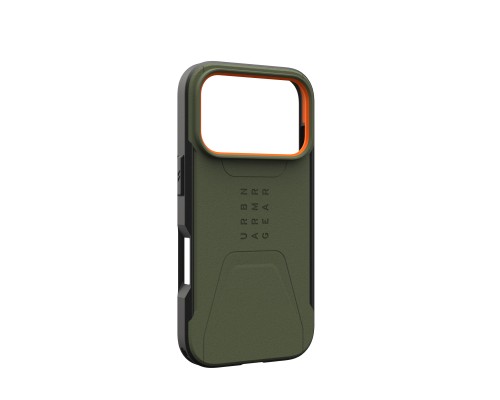 Чохол до мобільного телефона UAG iPhone 17 Pro Civilian MagSafe Olive/Orange (114545117297)