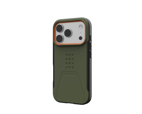 Чохол до мобільного телефона UAG iPhone 17 Pro Civilian MagSafe Olive/Orange (114545117297)