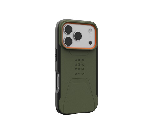 Чохол до мобільного телефона UAG iPhone 17 Pro Civilian MagSafe Olive/Orange (114545117297)