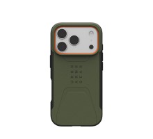 Чохол до мобільного телефона UAG iPhone 17 Pro Civilian MagSafe Olive/Orange (114545117297)