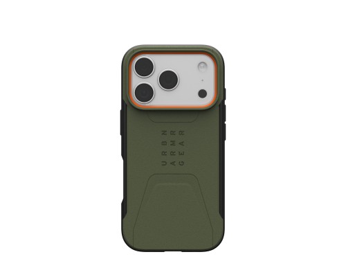 Чохол до мобільного телефона UAG iPhone 17 Pro Civilian MagSafe Olive/Orange (114545117297)