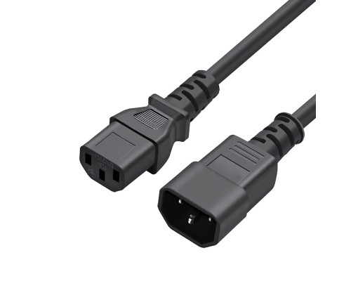 Кабель живлення C13 to C14 1.8m black ColorWay (CW-CBP087-BK)
