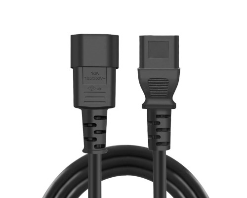 Кабель живлення C13 to C14 1.8m black ColorWay (CW-CBP087-BK)