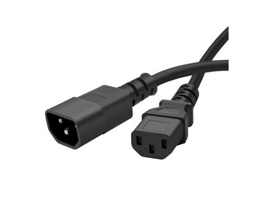 Кабель живлення C13 to C14 1.8m black ColorWay (CW-CBP087-BK)