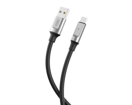 Дата кабель USB 2.0 AM to USB-C 1.0m 6A silicone black XO (NB251_C_Black)