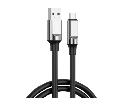 Дата кабель USB 2.0 AM to USB-C 1.0m 6A silicone black XO (NB251_C_Black)