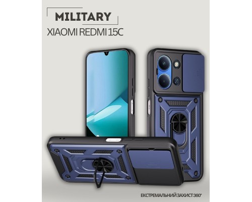 Чохол до мобільного телефона BeCover Military Xiaomi Redmi 15С 4G/5G Blue (713926)