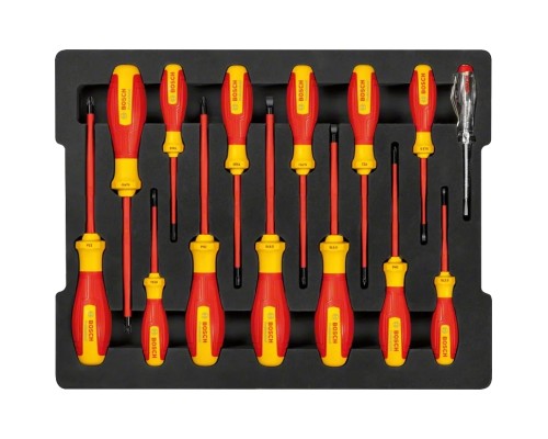 Викрутка Bosch Professional, (змішаний), VDE, 14 шт (1.600.A02.NF9)