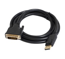 Кабель мультимедійний DisplayPort M to DVI M 1.8m 24+1pin Patron (CAB-PN-MUL-DP-DVI-18)